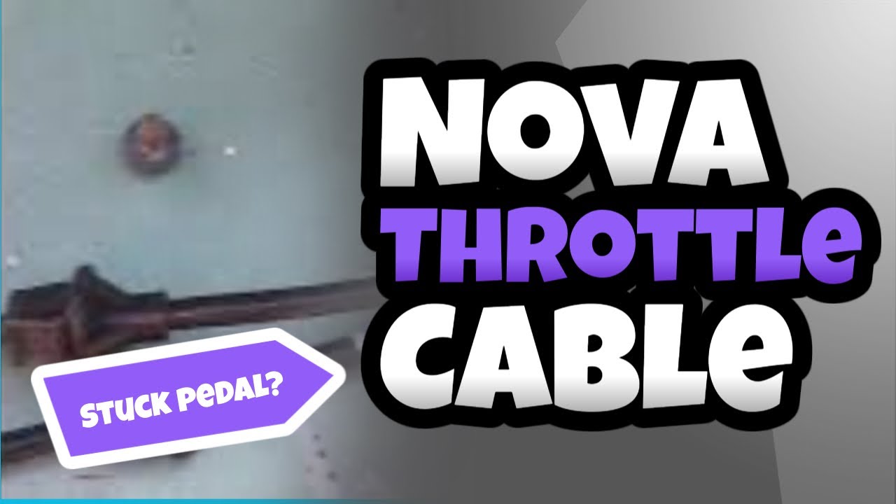 Chevy Nova throttle cable installation, Binding Cable. Pioneer Accelerator Cable CA-8473