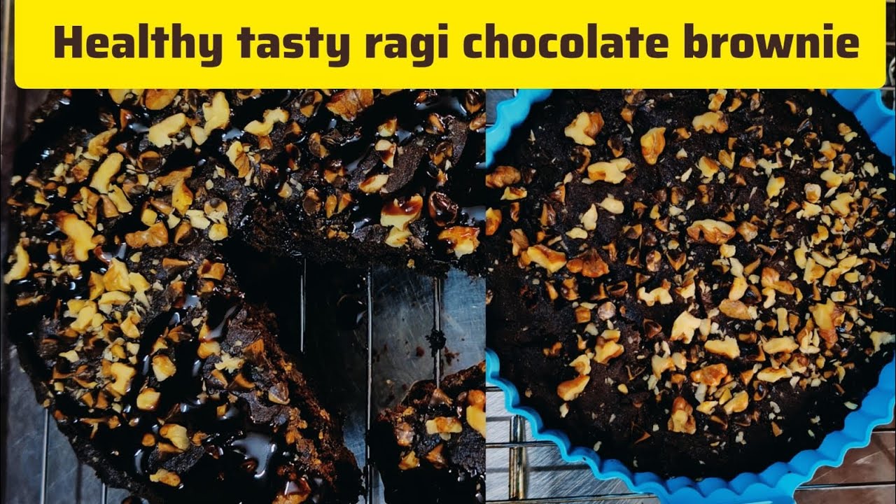 Healthy tasty ragi chocolate brownie 😋 #cake #foodvlog 