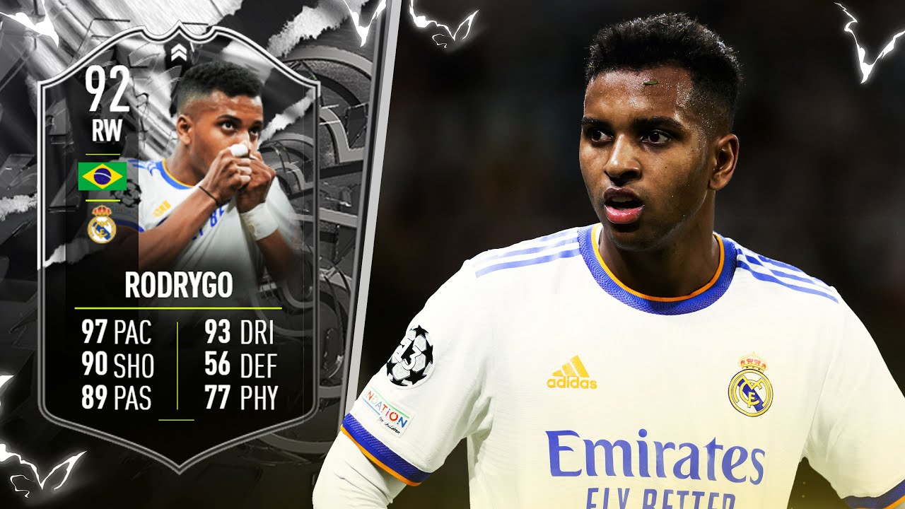 This Card Is CRACKED!! 🇧🇷 92 Showdown Rodrygo Player Review! FIFA 22 Ultimate Team