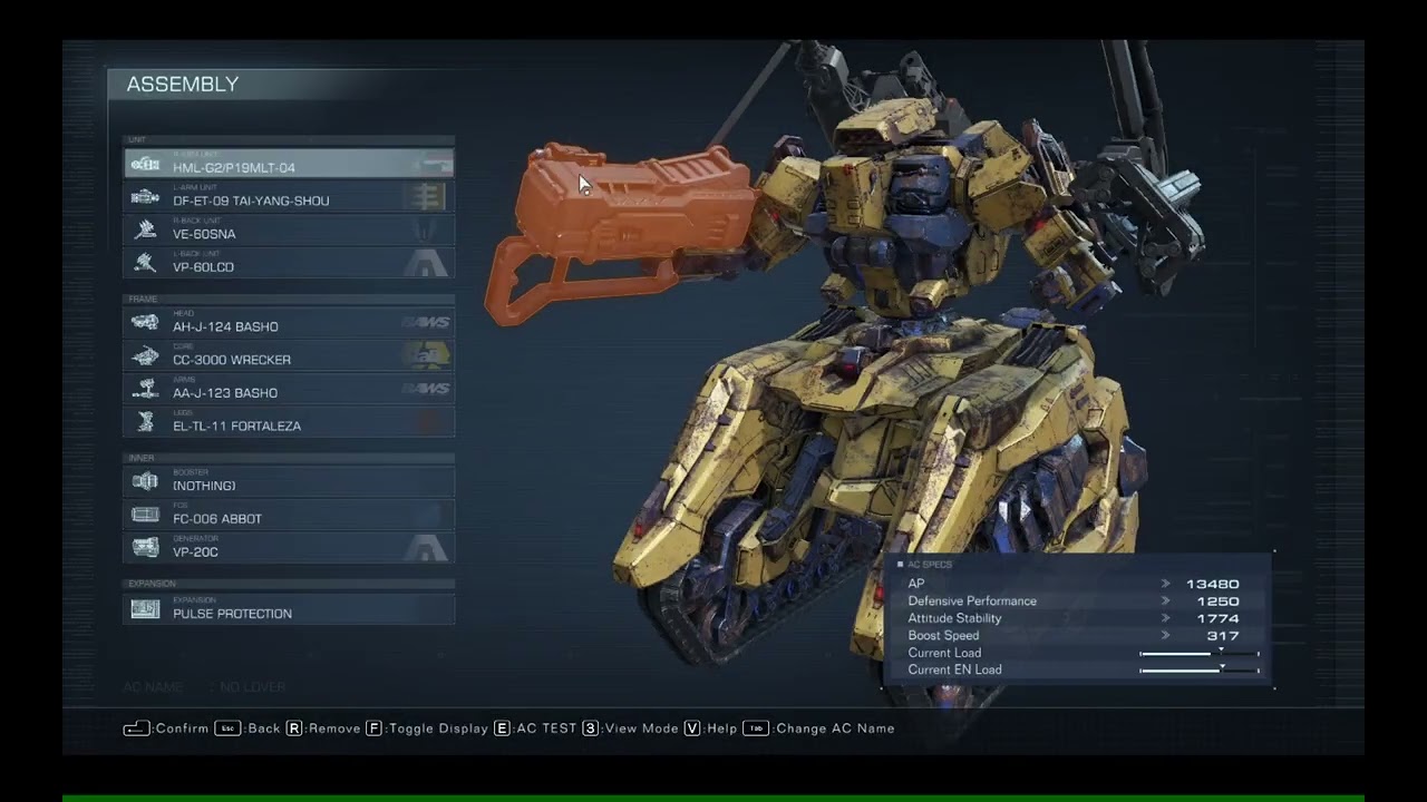 Garage Time : Melee Weapons Damage Testing  - Armored Core 6 Classic Tank - Radeon Pro V620/VKD3D