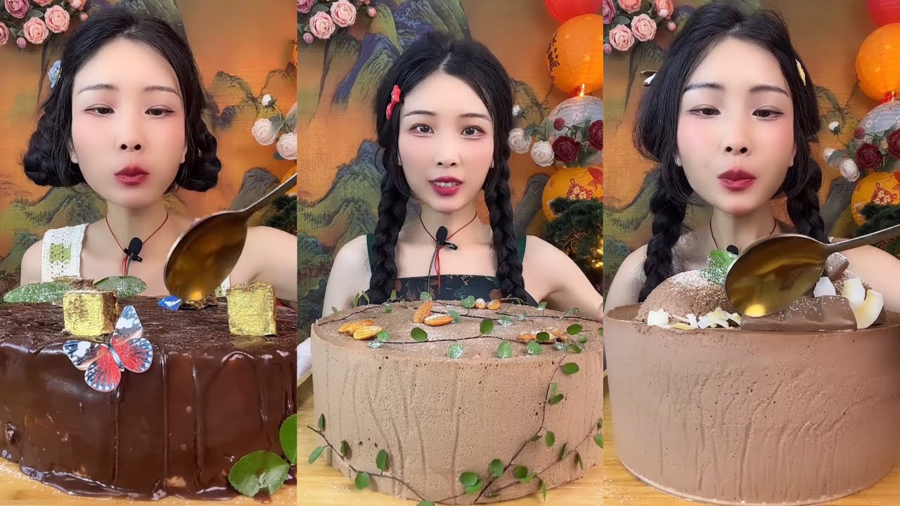 do you like cake? 초콜릿 무스 케이크를 먹어