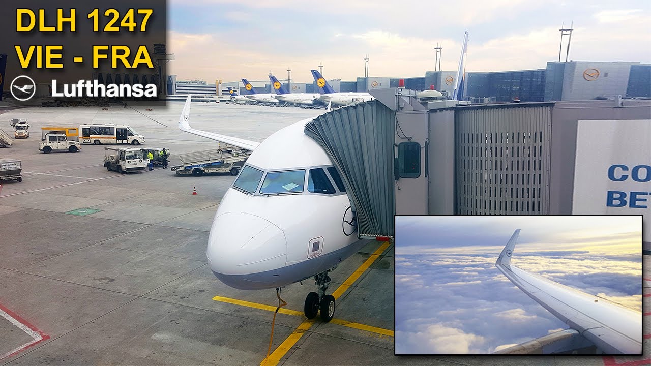 TRIP REPORT | Vienna - Frankfurt | LUFTHANSA Airbus 320CEO Sharklets