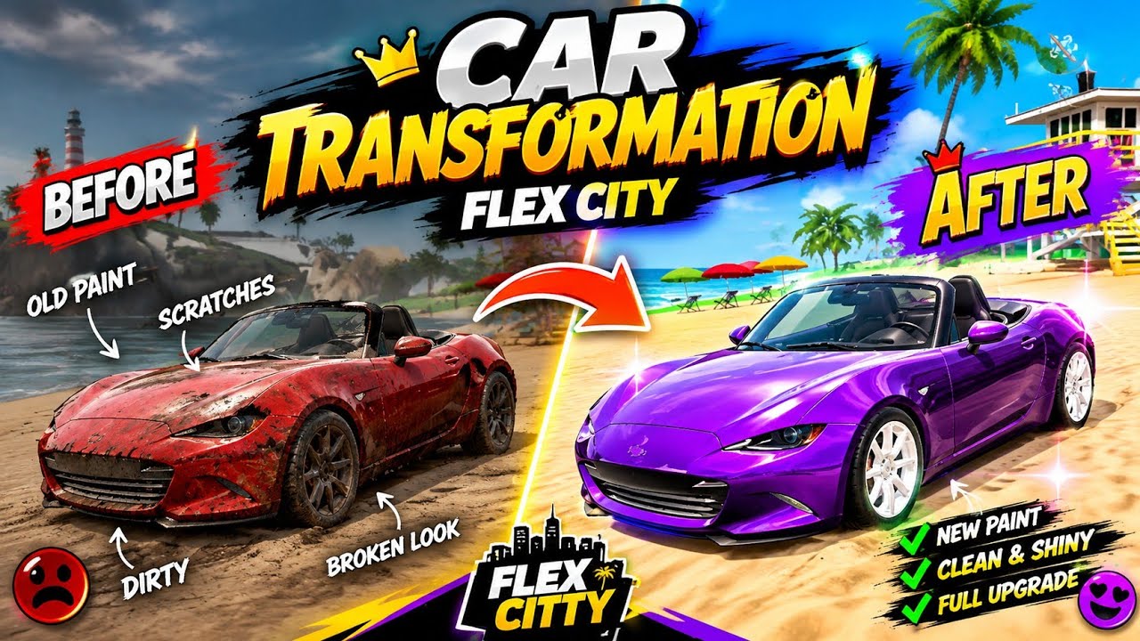 I Transformed This Ugly Car Into a BEAUTY! 😱🔥 | Flex City