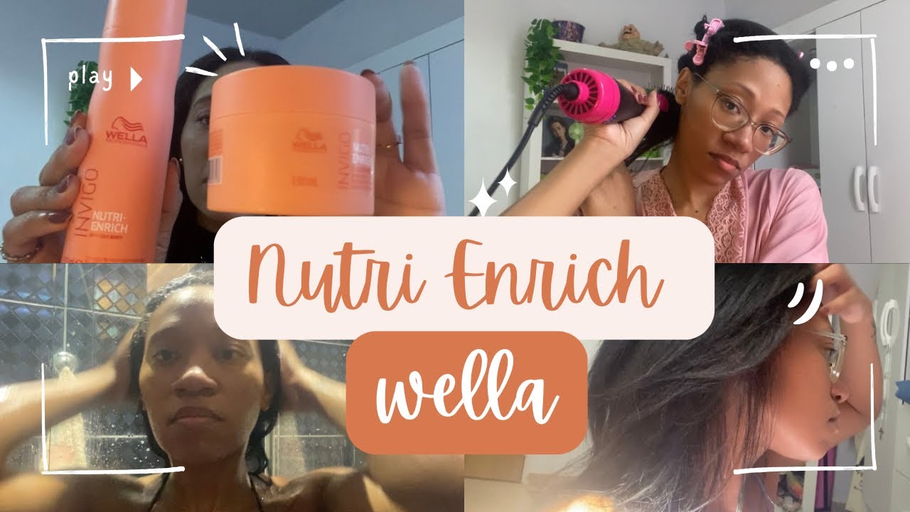 🧡NUTRIÇÃO POTENTE COM A NUTRI ENRICH DA WELLA! - Cabelo Crespo Alisado