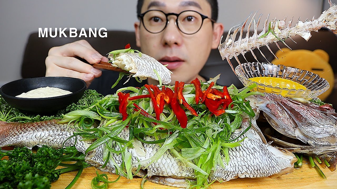 ASMR MUKBANGㅣBRAISED SNAPPER🐟(KORAN FOOD)ㅣEATING SHOW