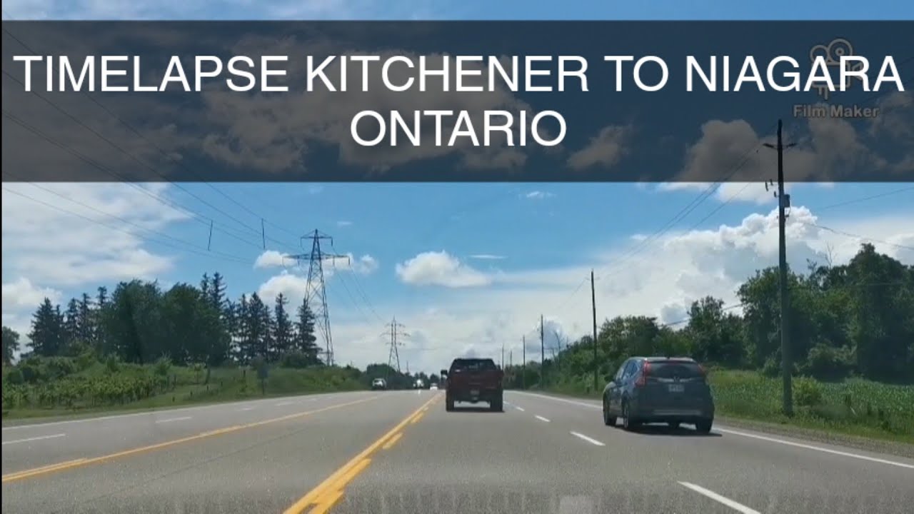 TIMELAPSE KITCHENER TO NIAGARA ONTARIO