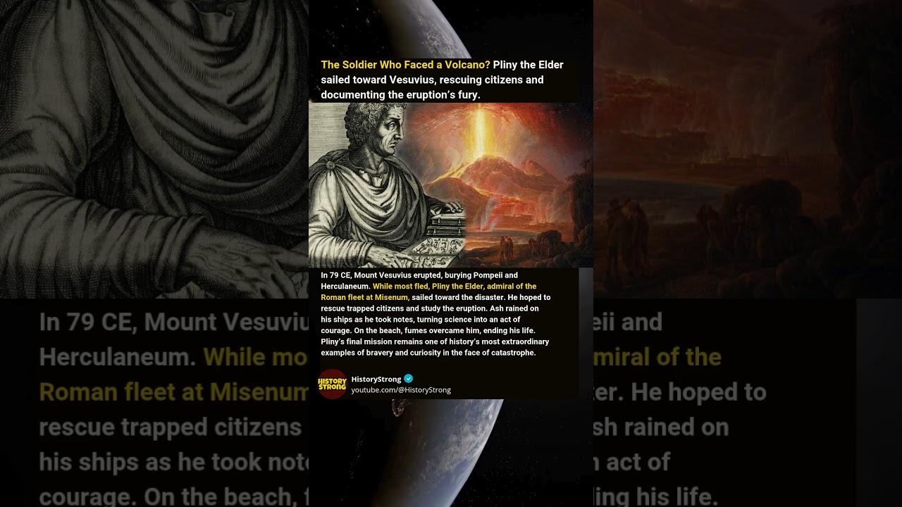 Pliny the Elder The Soldier Who Faced Vesuvius
