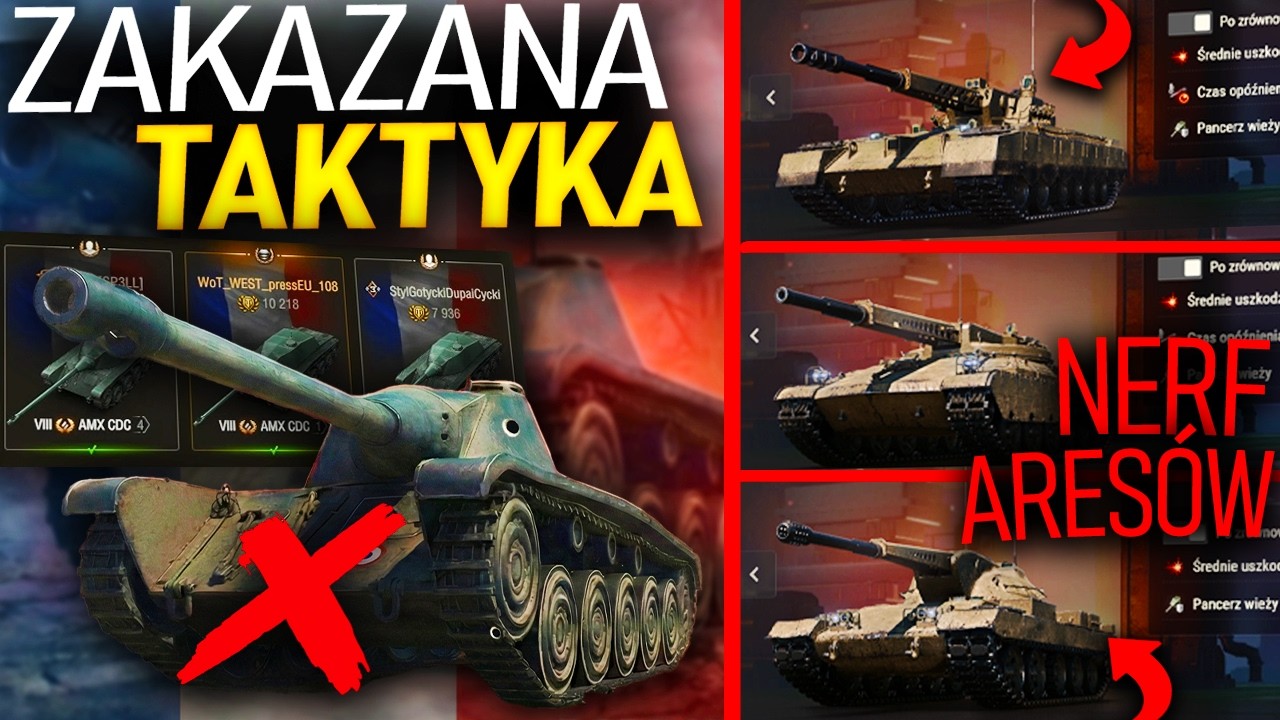 KONIEC ERY ARESÓW? - ODCZUWALNY NERF NADCHODZI |  Zakazany pluton AMX CDC
