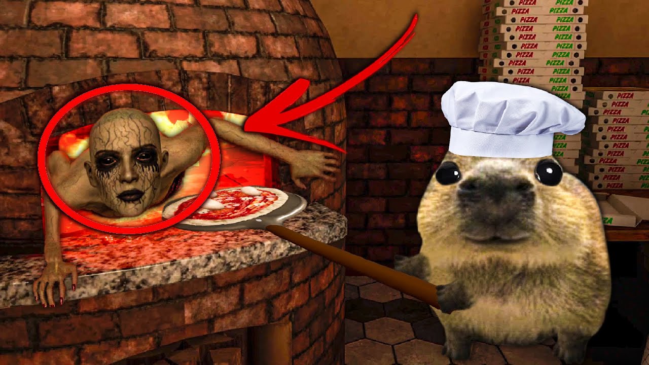 THE PIZZERIA USES HUMAN MEAT AS A TOPPING 🍕 AND I WAS COOKING IT...