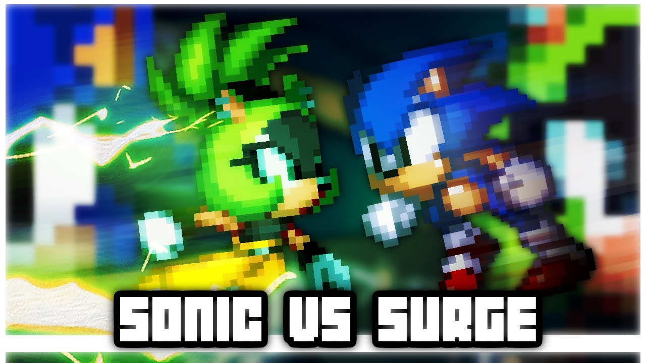 Sonic vs Surge - Sprite Animation Battle