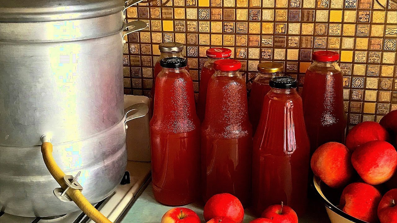 Яблочный сок в соковарке/Яблочный сок на зиму/ Закрутка сока