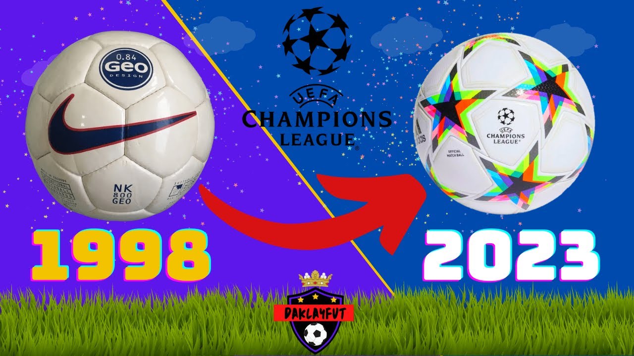 EVOLUCIÓN DE LOS BALONES DE LA CHAMPIONS LEAGUE!!