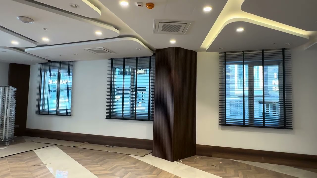Otel Restorant Motorlu Ahşap Jaluzi çalışmamız 
