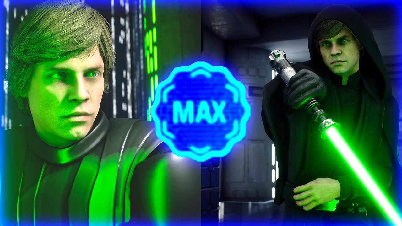 MAX Level Luke Skywalker Remastered | Best Moments | Battlefront 2