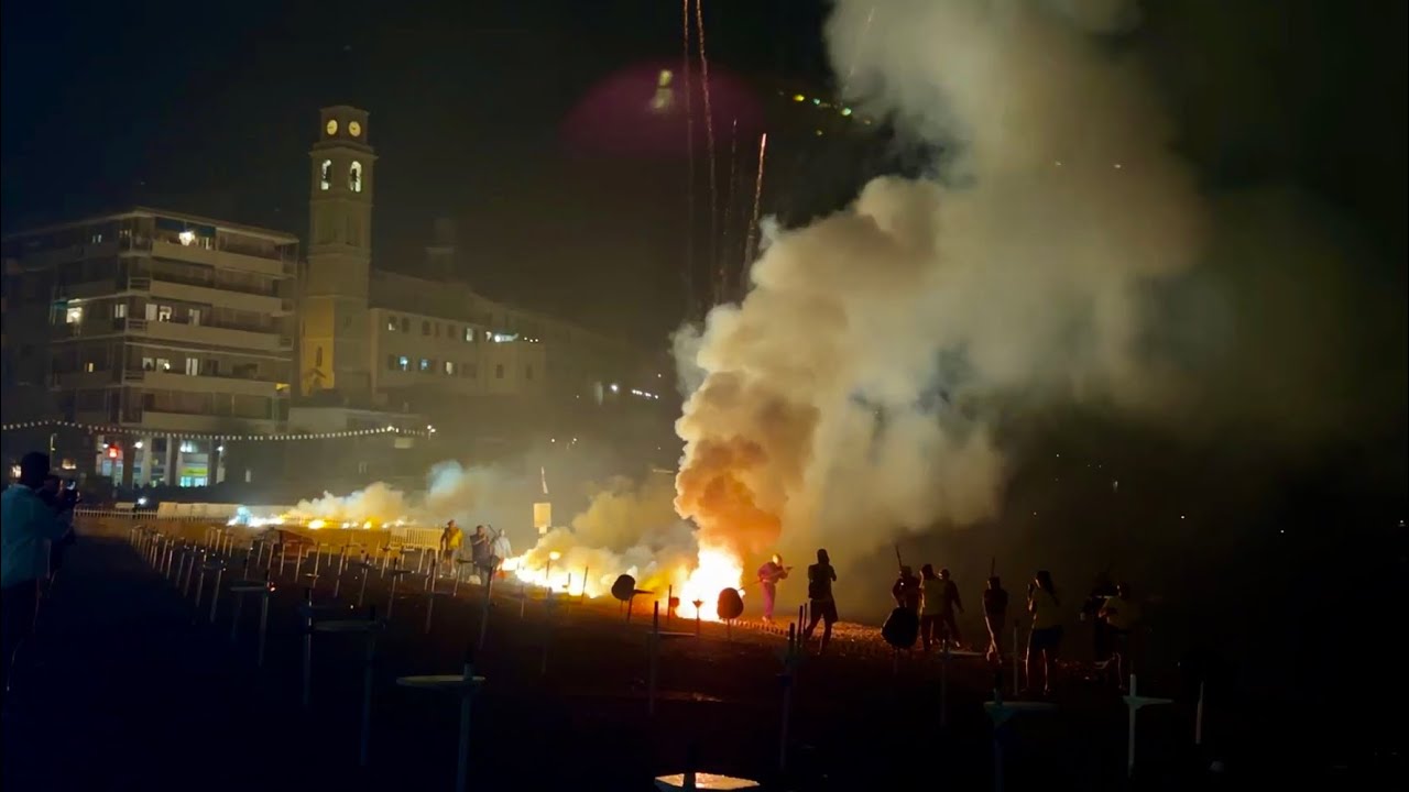 SPARATA DI MASCOLI A CURA DEL QUARTIERE SPIAGGIA - SAGRA DEL FUOCO - RECCO (GE) 2024
