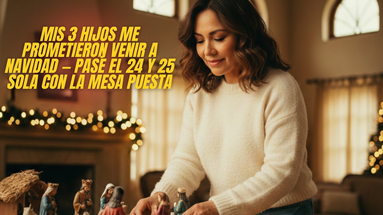 Mis 3 Hijos Me Prometieron Venir a Navidad — Pasé el 24 y 25 Sola Con la Mesa Puesta