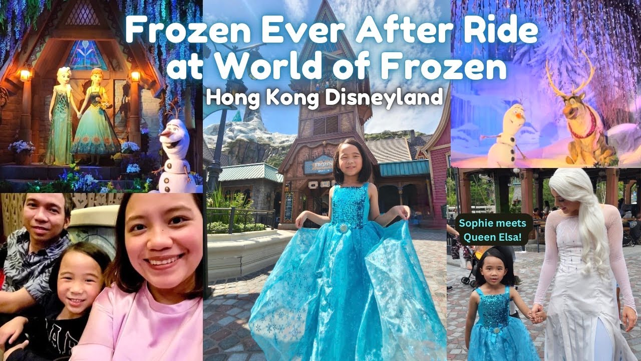 Frozen Ever After Ride at World of Frozen Hong Kong Disneyland | Sophie Meets Queen Elsa