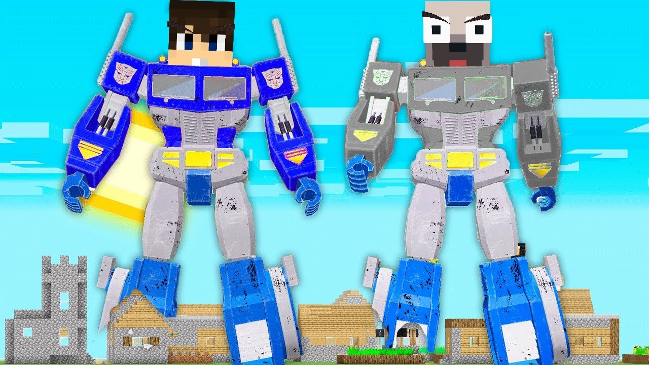 BABA DANI ÉS KIIS ÓRIÁS ROBOTOK LETTEK A MINECRAFTBAN!