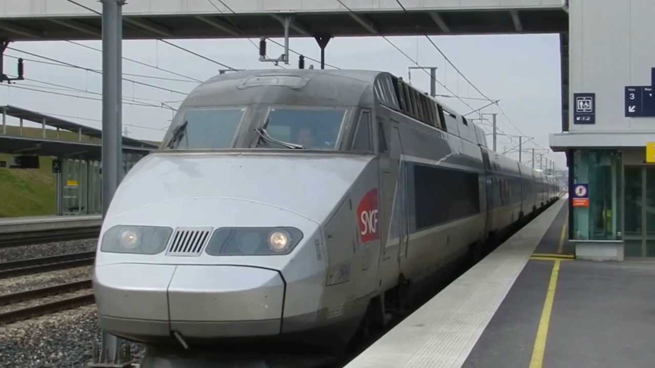 TGV Trains at Gare Champagne-Ardenne 6 March 2013