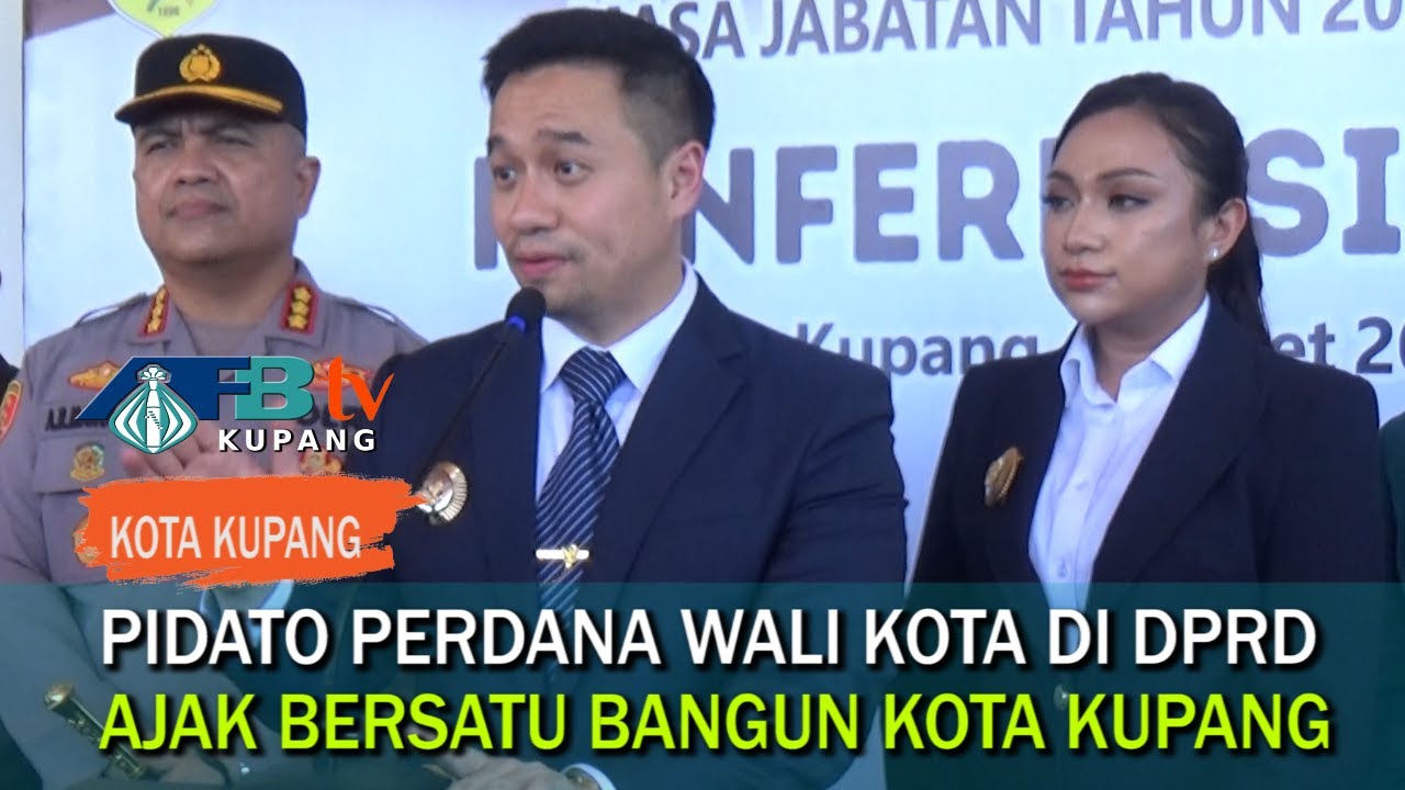 Sampaikan Pidato Perdana di DPRD, Wali Kota Ajak Bersatu Membangun Kota Kupang