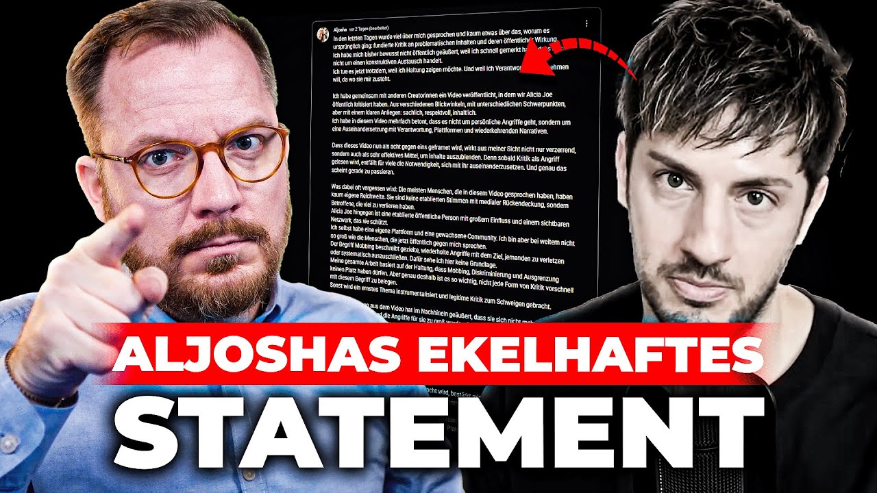 Schäm Dich! Aljoshas ekelhaftes Statement