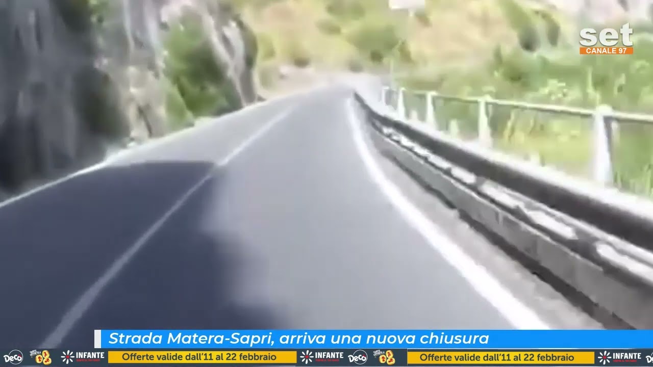 Anas, chiusa per lavori tratta strada statale 18 Tirrena Inferiore tra Sapri e Maratea