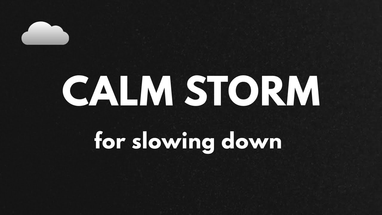 Calm Storm for Slowing Down | 3 Hours Rain Ambience - with Black Screen for Deep Sleep