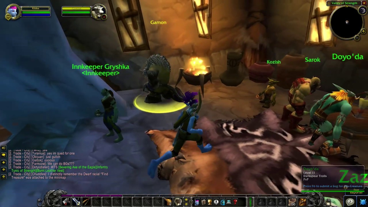 Orgrimmar Innkeeper location - WoW Classic
