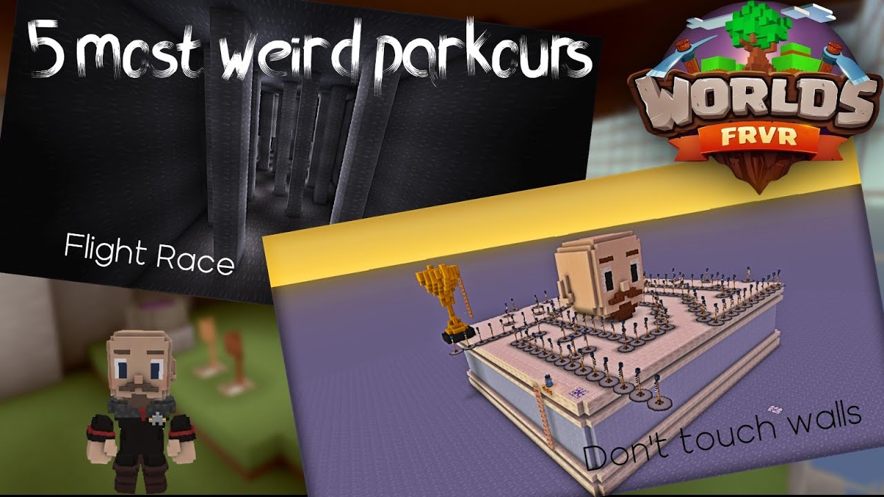 Top 5 most weird parkours in Worlds FRVR