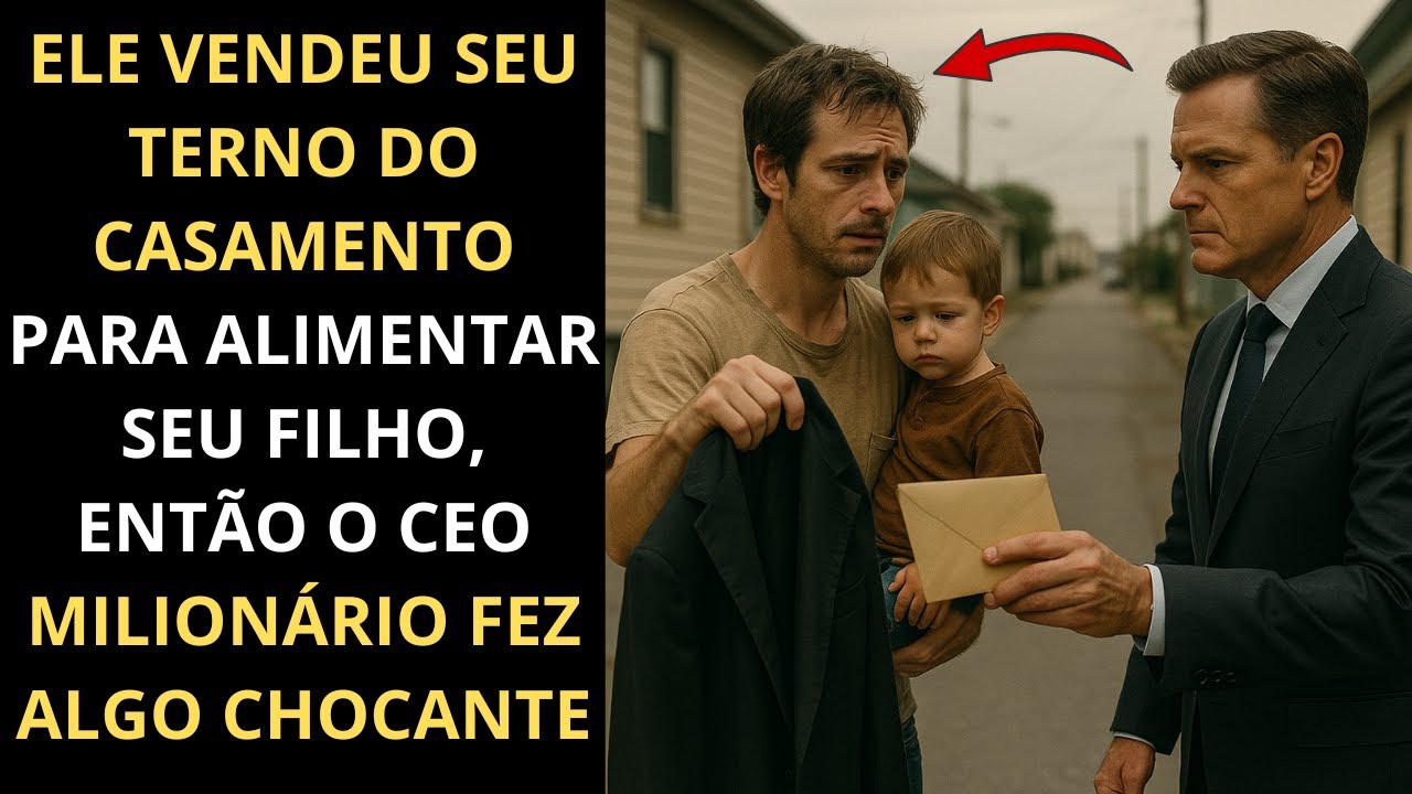 ELE VENDEU SEU TERNO DO CASAMENTO PARA ALIMENTAR SEU FILHO, ENTÃO O CEO MILIONÁRIO FEZ ALGO CHOCANTE