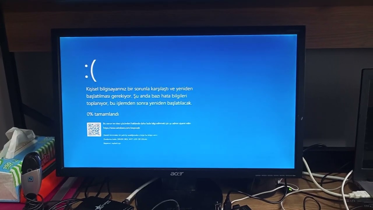 Car Drugus logo on man screams has BSOD 