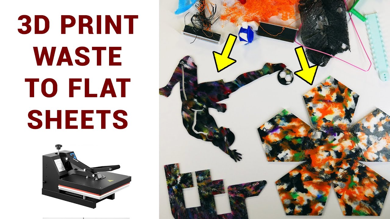 Melting plastic waste into beautiful flat sheets on a budget