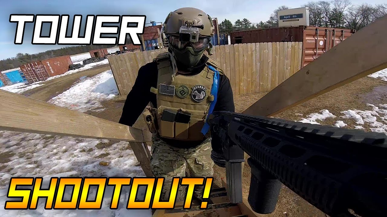 Crazy Tower Shootout! (Airsoft Gameplay Part 1)