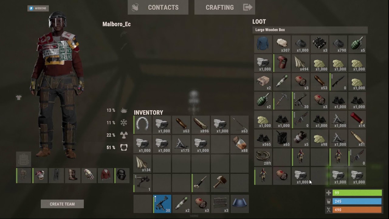 Intentamos raidear en el penultimo diawip en El mejor juego de supervivencia cooperativa Rust!   🏹🐗🌳