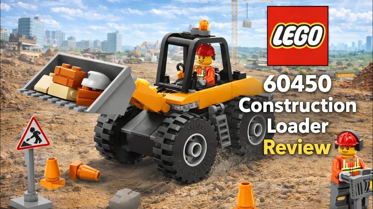 Обзор колесного погрузчика Lego City 60450