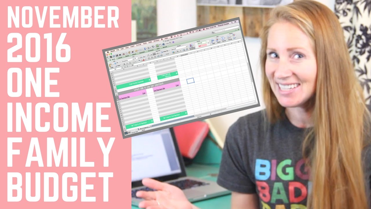 November 2016 One Income Family Budget Update | FREE Budget Planner Download & Printables