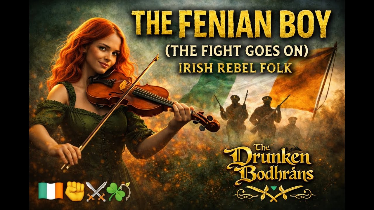 The Fenian Boy (The Fight Goes On) – The Drunken Bodhráns | Epic Irish Rebel Folk ⚔️🍀