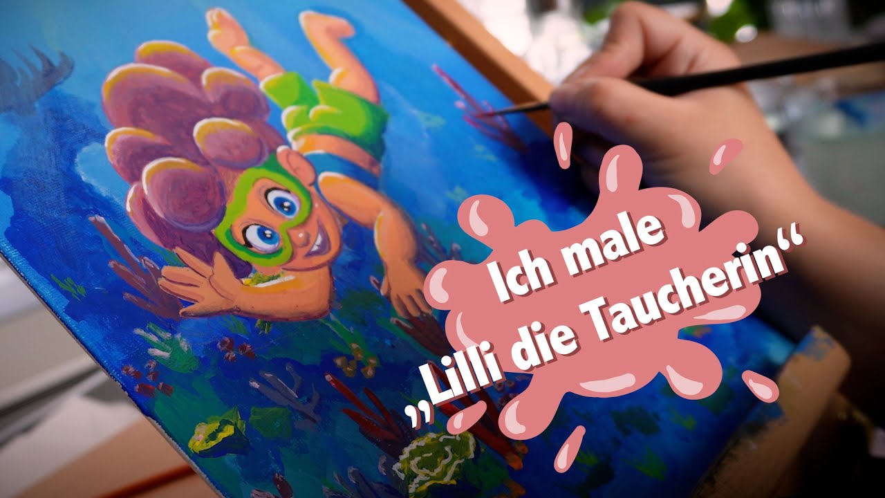 Ich male „Lilli die Taucherin“
