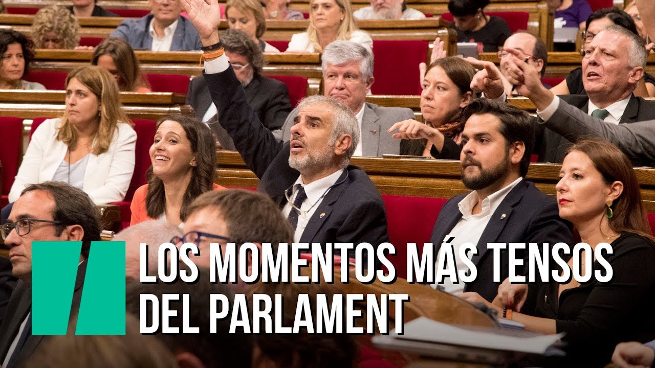Los momentos más tensos en el pleno del Parlament