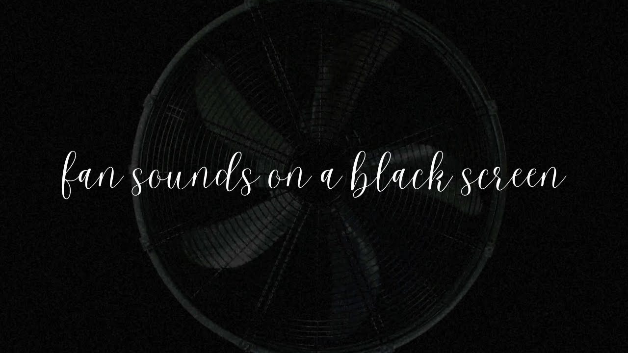 10 Hours Fan Ambience ⚫️💨 Black Screen Ambience for sleep, relaxation and study