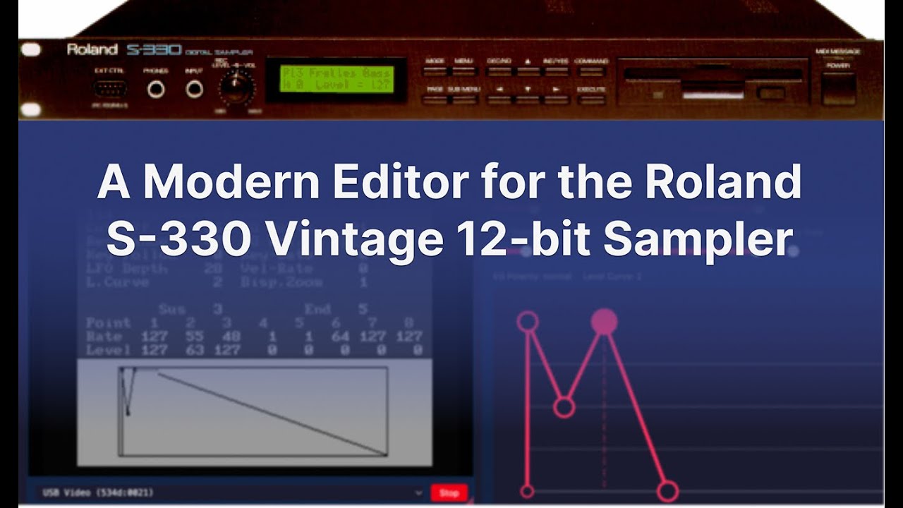 A Modern Web Editor for the Roland S330 Vintage 12-bit Sampler