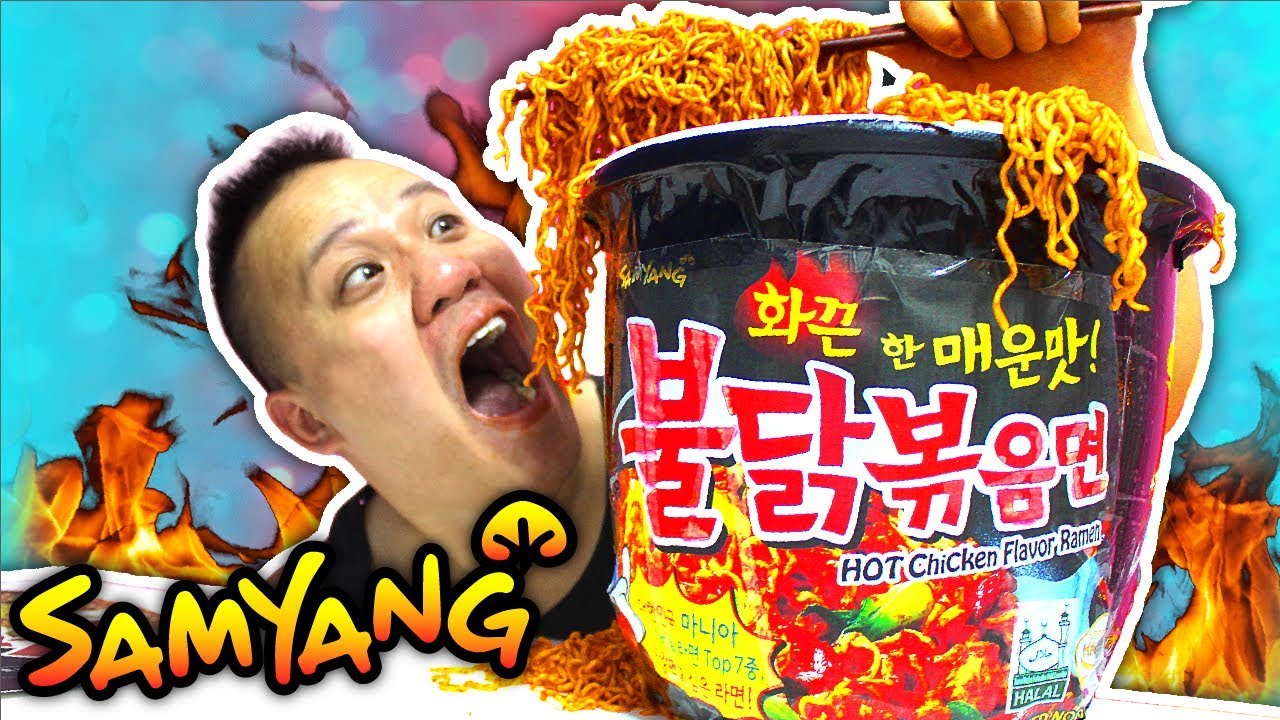 гигантская пряная лапша Samyang 30x !! супер горячий! 【cc available】