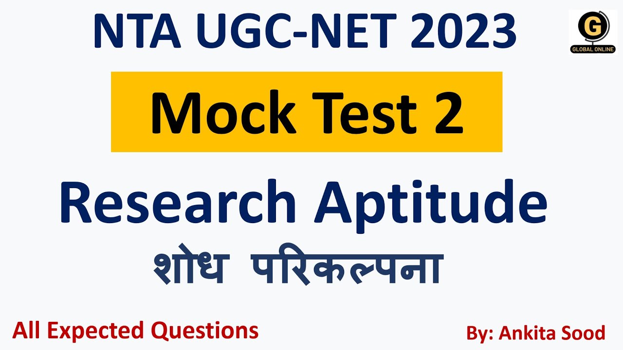 Research Aptitude Mock Test for NTA UGC NET | Research Aptitude Most Expected Questions for 2023