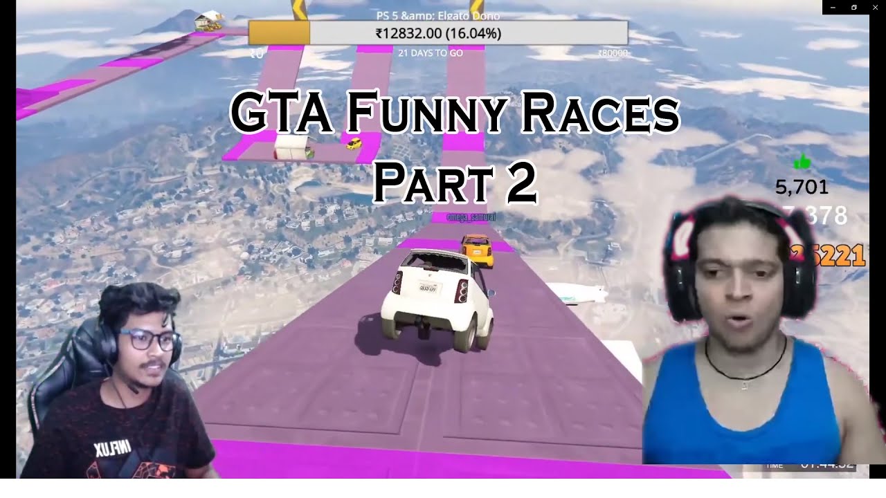 Can I Defeat @UnqGamer ?? | GTA 5 Funny parkours part-2 ft. @ImRuthlessceopubg  @theChief.