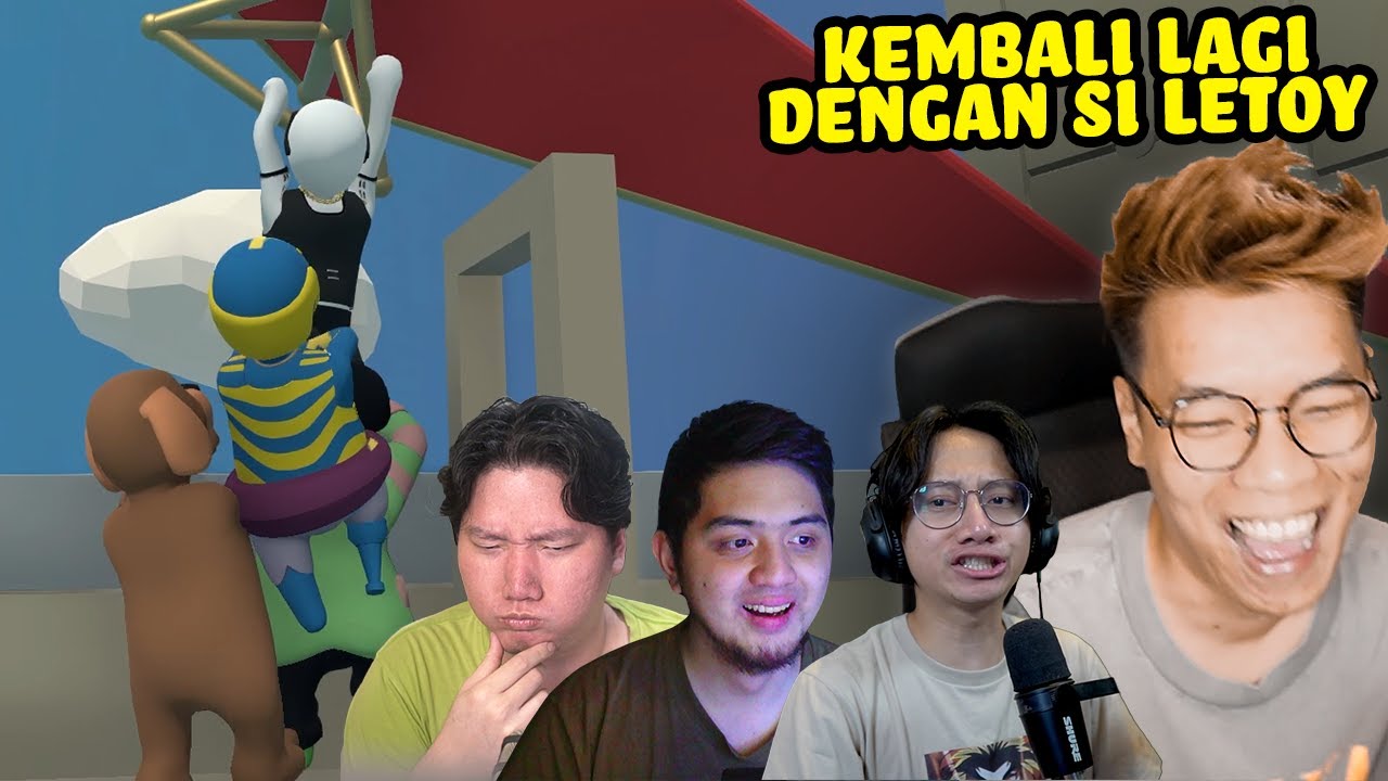KALI INI SI LETOY MENCOBA NAIK PESAWAT - Human Fall Flat Indonesia