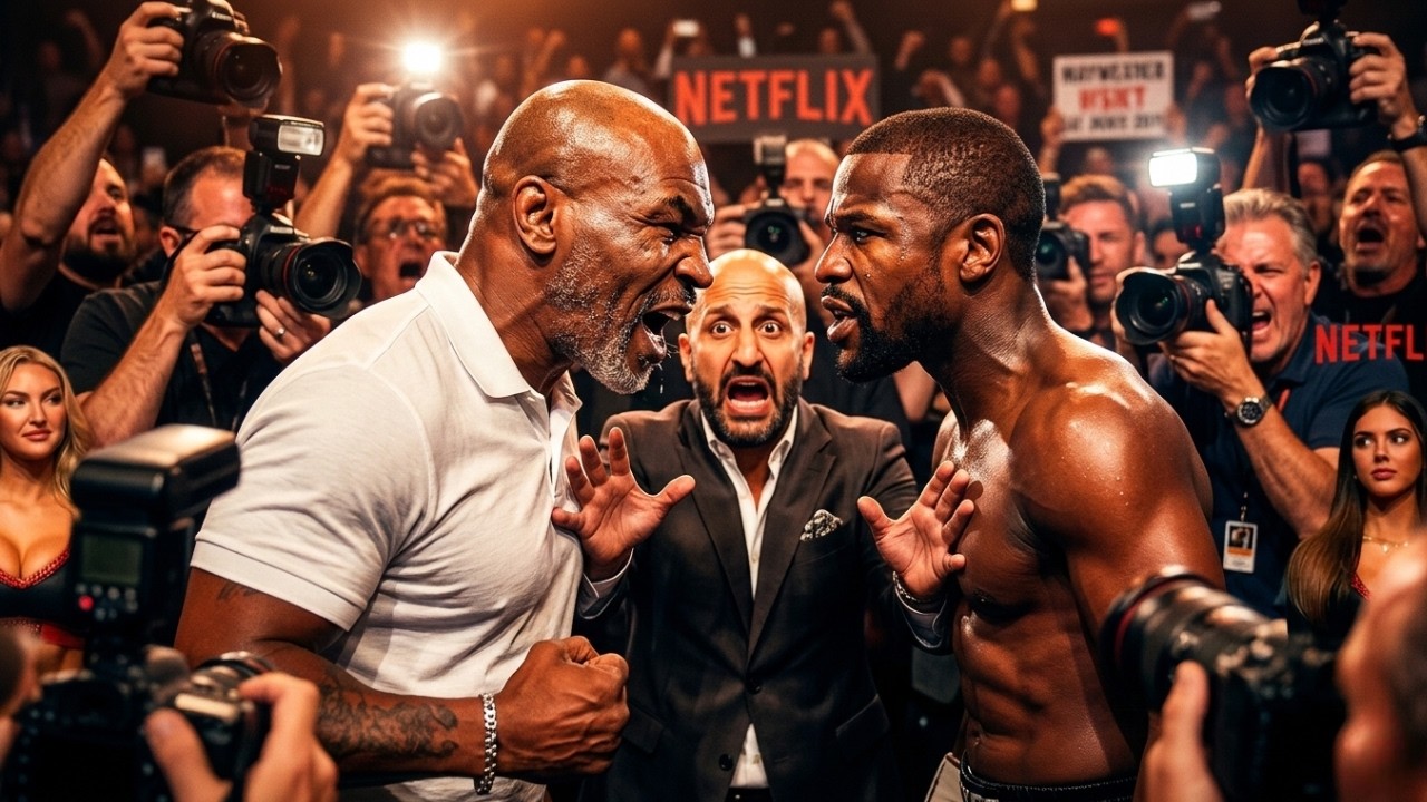 SHOCKING Face-Off! Mike Tyson Nearly FIGHTS Floyd Mayweather at Explosive Press Conference