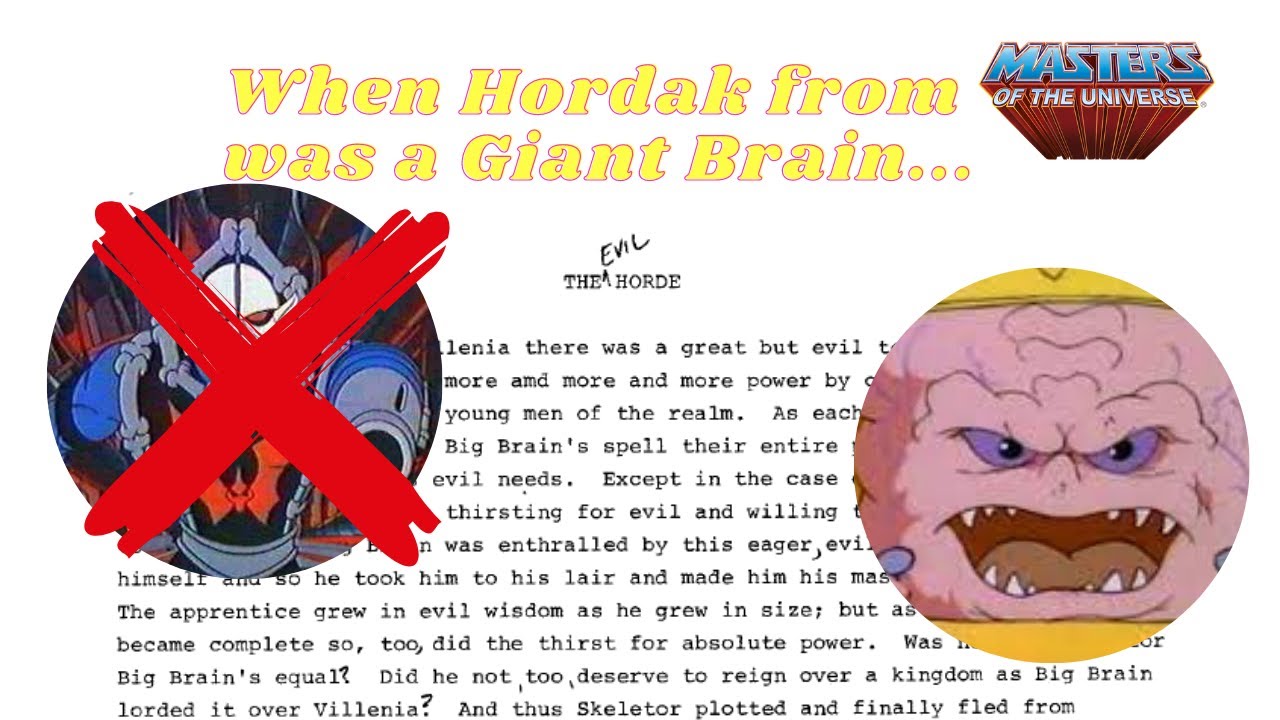 The Long Lost First Draft of the Evil Horde from Masters of the Universe He-Man Toys