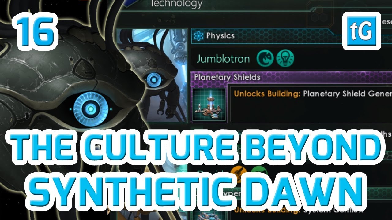 STELLARIS 4K Synthetic Dawn Rogue Servitors THE CULTURE BEYOND Science Tricks :-) #16 RP Gameplay