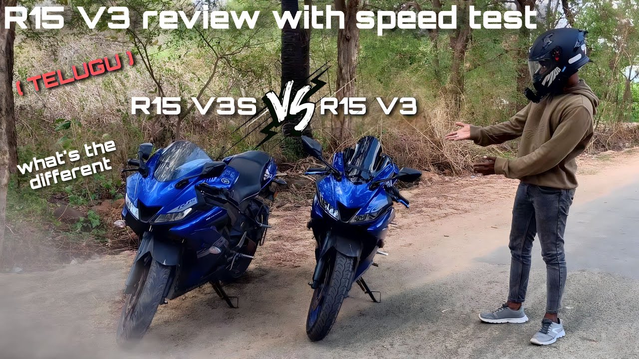R15 V3 vs R15 V3S review and top speed test 🤔❓ in Telugu