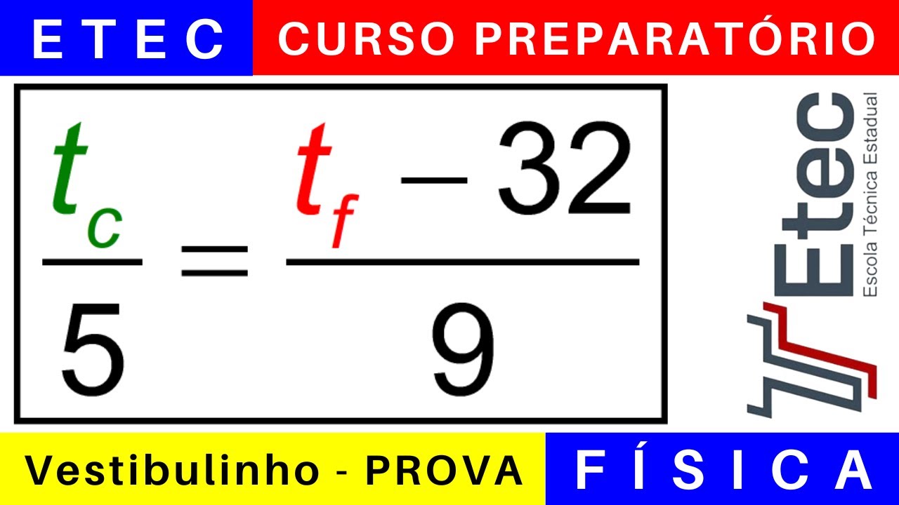 ETEC 🎯 Vestibulinho 2025/2026: o que Estudar para a Prova da ETEC em FÍSICA @BoraETEC